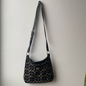 Coach Black Patterned shoulder bag